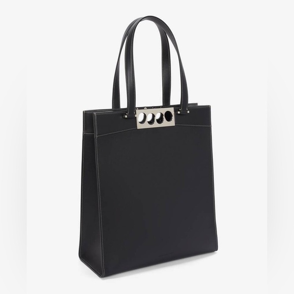 Alexander McQueen The Grip Tote Bag in Black - Picture 11 of 15
